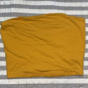 Yellow Garage tube top.